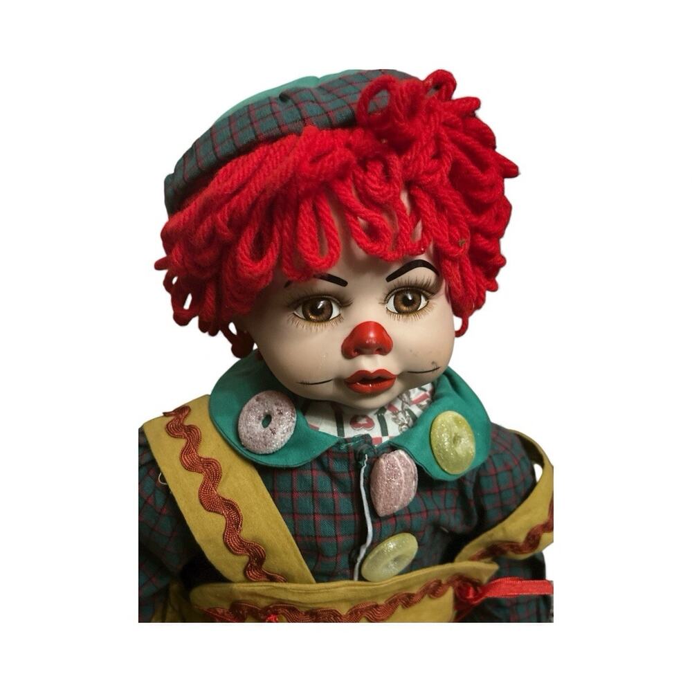 Beverly Stoehr Raggedy Andy Elf Doll Signed Stamped 2003 Porcelain 23" Amputee - Picture 2 of 16